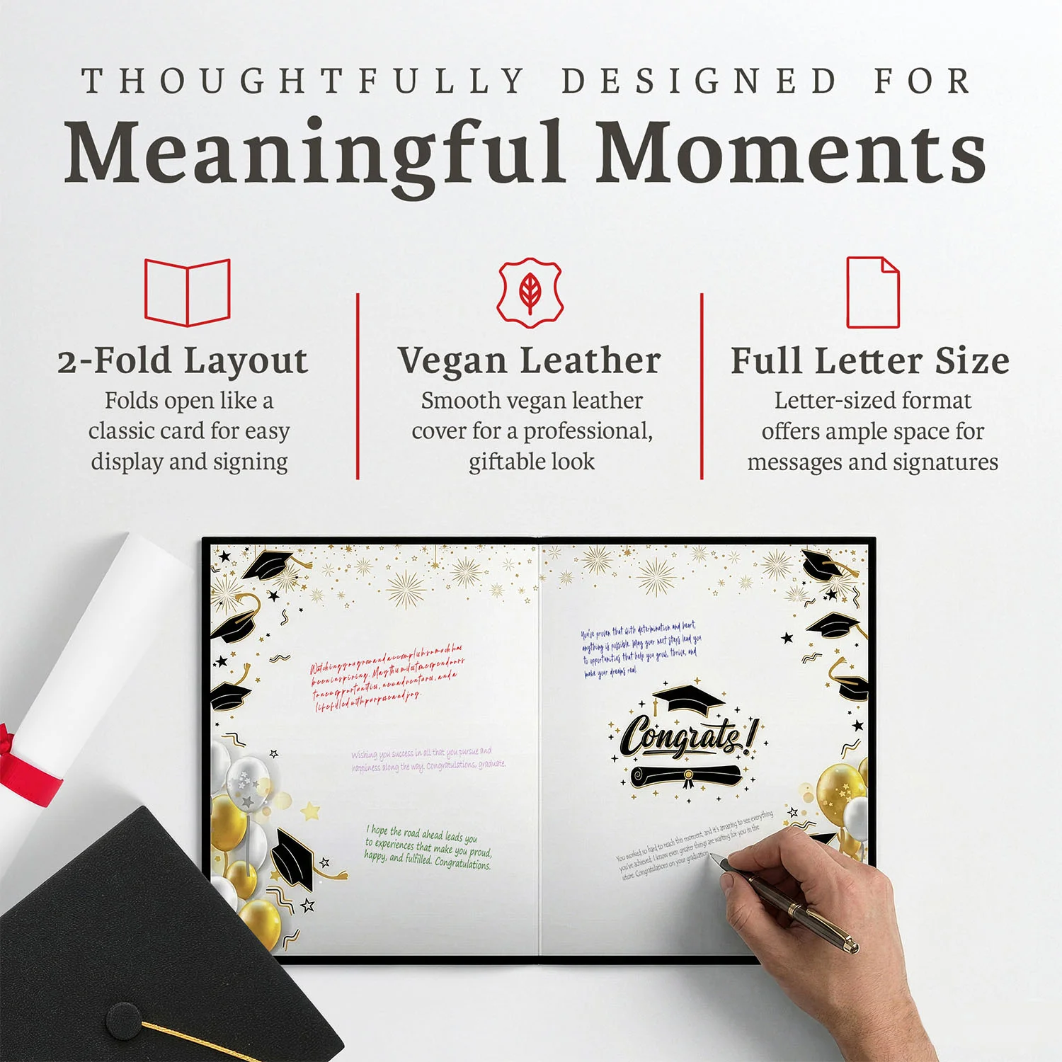 Graduation Guest Book Alternative – The Tassel Was Worth the Hassle (BLACK)